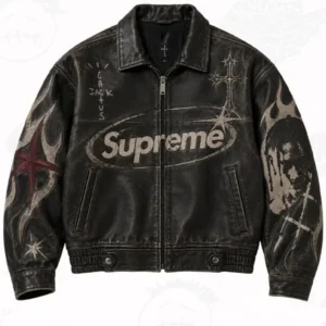 Travis Scott x Supreme Leather Jacket