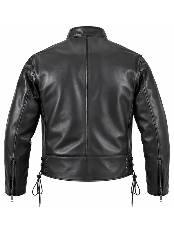 Vanson Swedish Vintage Style Motorcycle Leather Jacket - Image 2