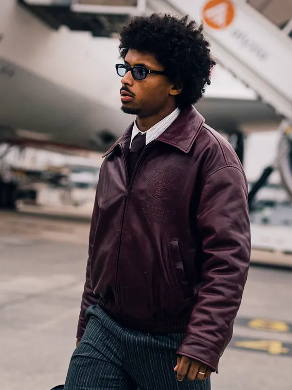AMIRI x FC Barcelona Leather Jacket - Image 3
