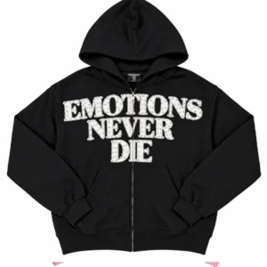 Black ‘End’ Rhinestone hoodie