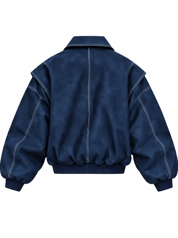 Women Oversized Bomber Jacket - Image 5