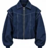 Women Oversized Bomber Jacket - Image 6