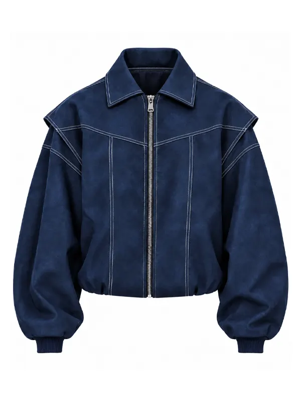 Women Oversized Bomber Jacket - Image 6