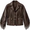 Brown biker jacket