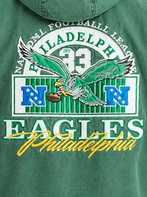 Philadelphia Eagles Hooded Bomber Jacket - Image 5