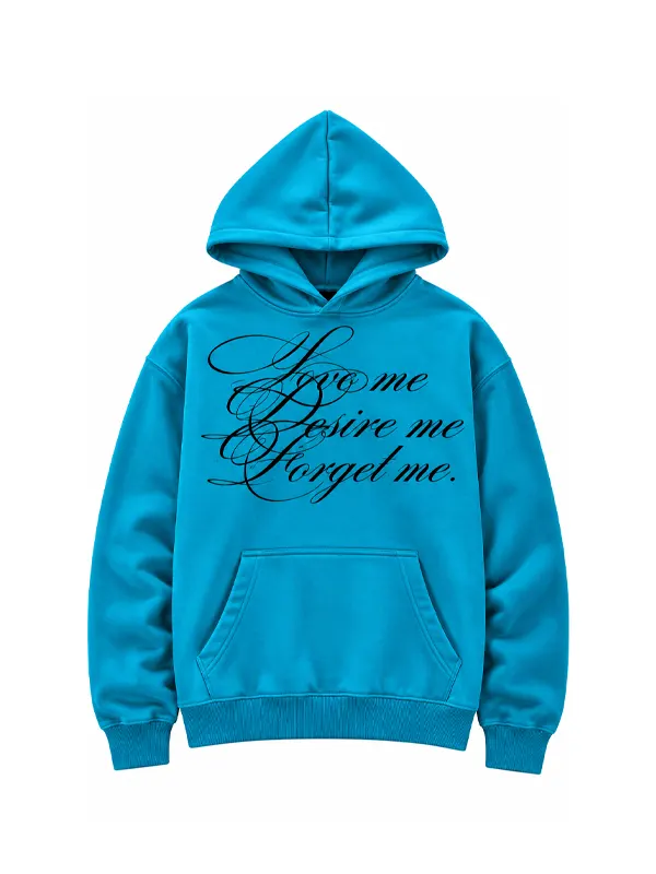 Forget Raven Blue Desires Hoodie