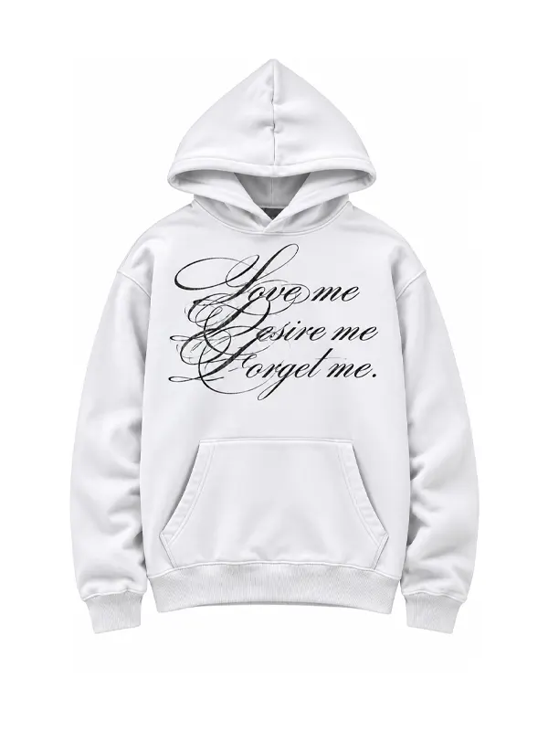 Forget Raven White Desire Hoodie