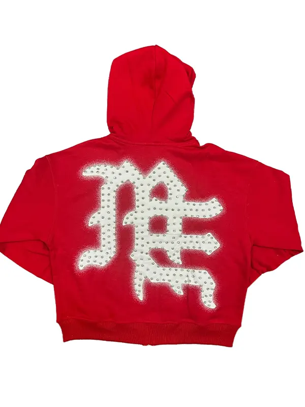 Mixed Emotion End Rhinestone Hoodie - Image 4