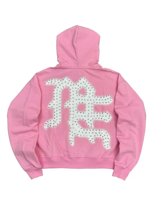 Mixed Emotion rhinestone embellished hoodie