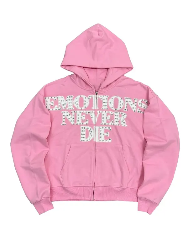 Mixed Emotion ‘End’ Rhinestone Hoodie