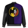 OVO Batman x The Joker Split Varsity Jacket Black