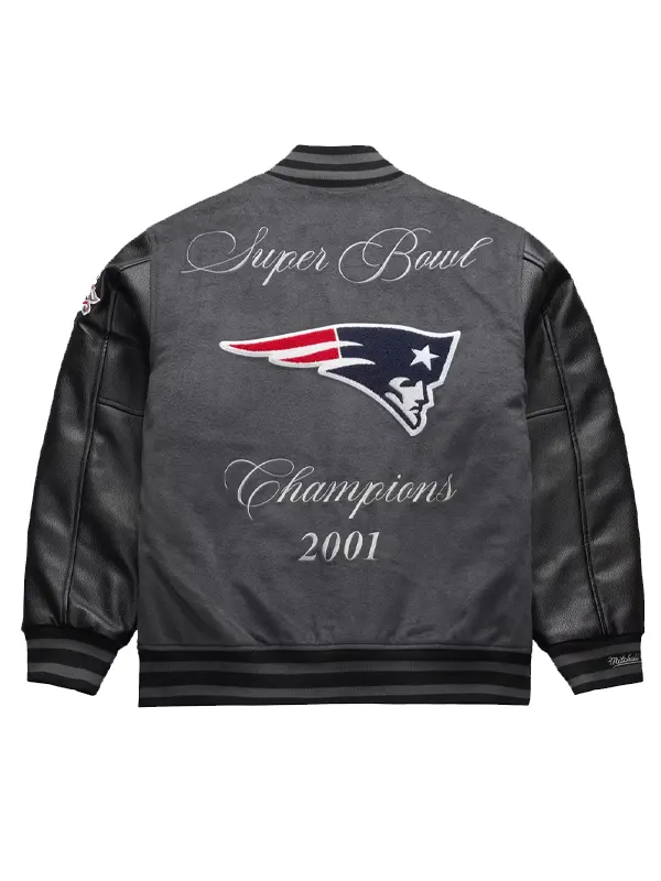 New England Patriots Legacy Made Varsity Jacket - Image 2