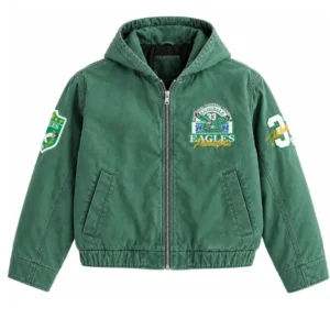 Philadelphia Eagles Hooded Bomber Jacket