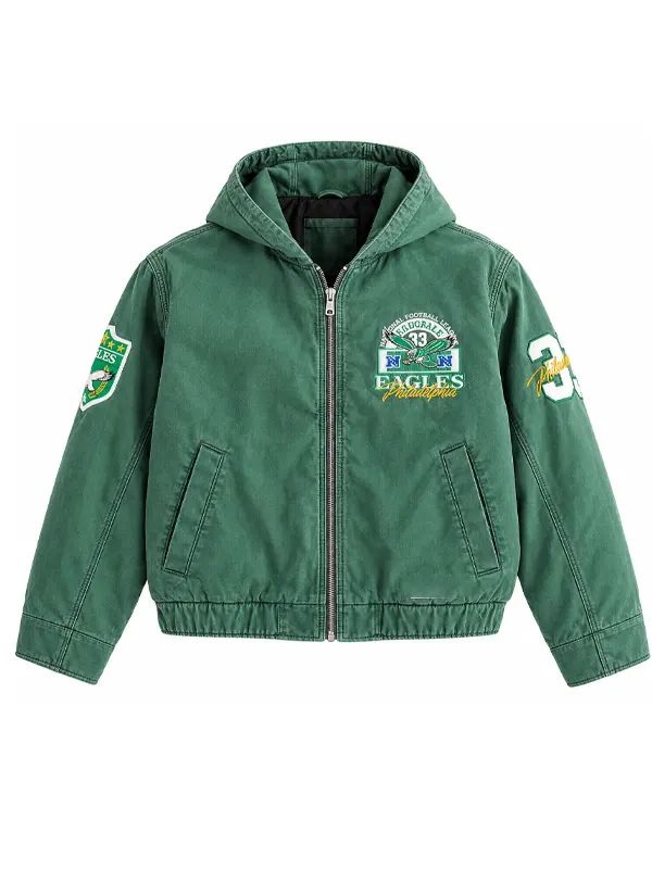 Philadelphia Eagles Hooded Bomber Jacket