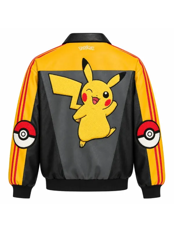 Pokemon Pikachu Leather Jacket