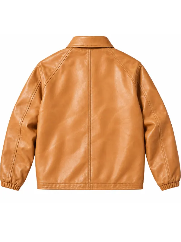 Ray Kwok Leather Coach Jacket - Image 2