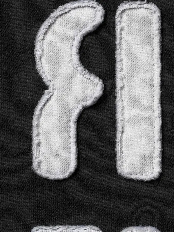 Supreme box logo Mirrored Appliqué hoodie