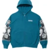 Supreme x Martine Rose Zip Up Hoodie Blue