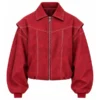 Women Oversized Bomber Jacket - Image 3