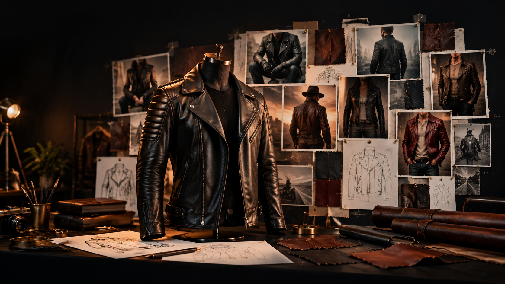 Celebrity-inspired jacket recreating a look from film and TV
