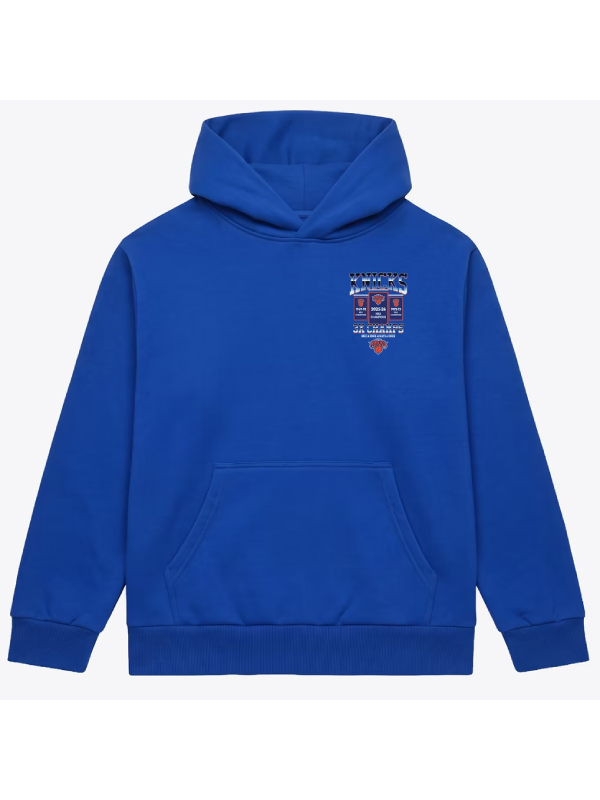 Knicks royal blue kangaroo pocket fleece hoodie
