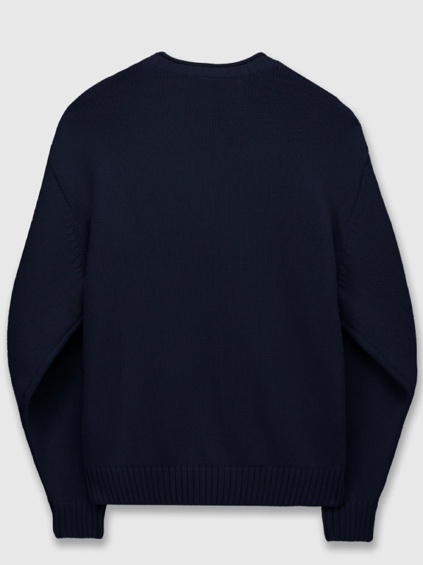 Staple X New York Yankees dark blue ribbed crewneck sweater