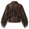 women’s fringe leather jacket